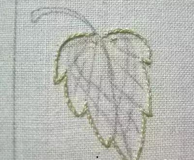 树叶的绣法视频